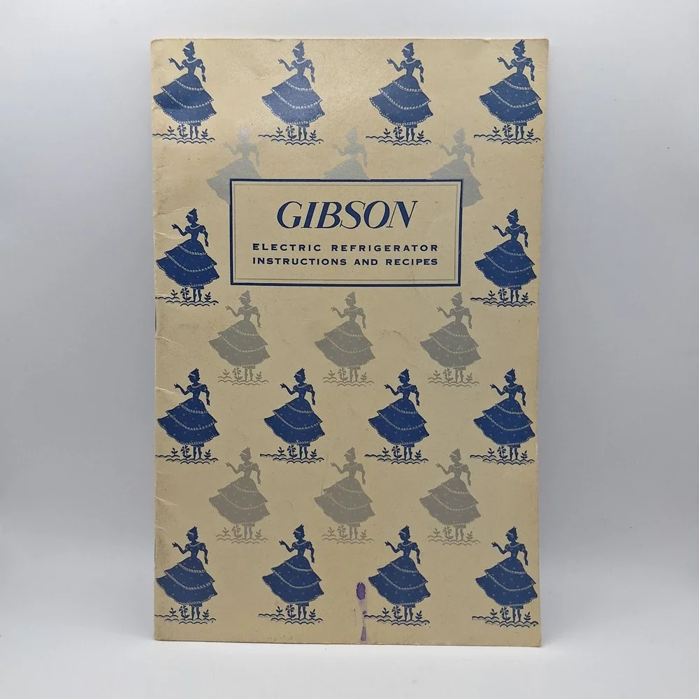 Vintage Gibson Electric Refrigerator Instructions and Recipes‎ Booklet 1940s